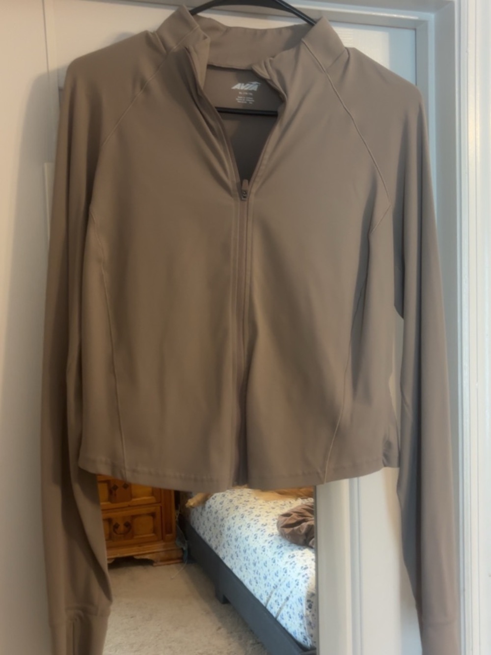 Women’s Zip-Front Lightweight Jacket - Taupe